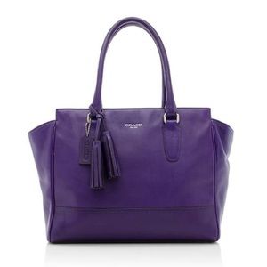 Purple Coach Candance Carry-all Bag